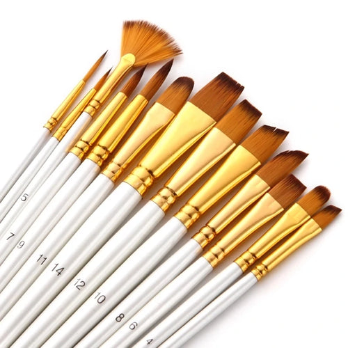 13/26Pcs Painting Brushes Set Artist Painting Brush for Oil Acrylic Watercolor Gouache Paint Professional Artist Supplies