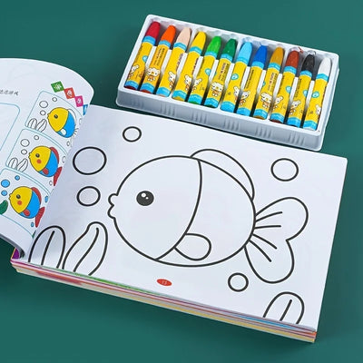 Kids Coloring Book - Doodle Drawing book,Birthday&Holiday Gift,Entry Level Drawing & Painting Book for Children Chinese Version