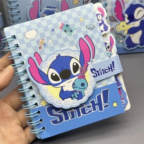 Stitch Notebook Cute Anime Cartoon School Supplies Portable Diary Fashion Office Supplies Coil Book Holiday Gift