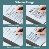 Erasable Whiteboard Notebook A5 Leather Portable Drafting Notebook Writing Board Desktop Memo Pad