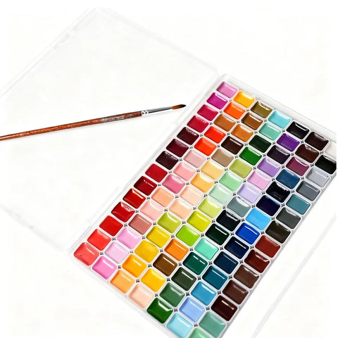 Watercolor Paint Set 98/60/48/36/24 Colors, Professional-quality art supplies for artists adult painting aketching, Non-Toxic